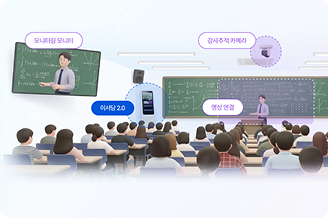 클라우드러닝 교실 장면 이미지